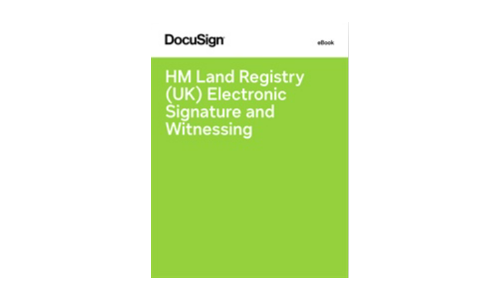 HM Land Registry (UK) Signature électronique et témoignage
