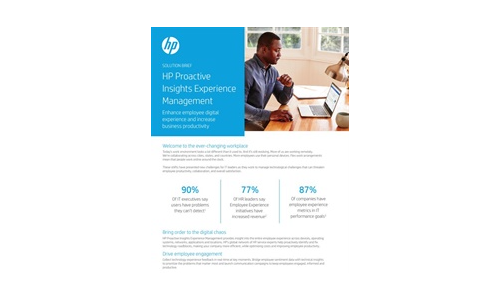 HP Proactive Insights Experience Management