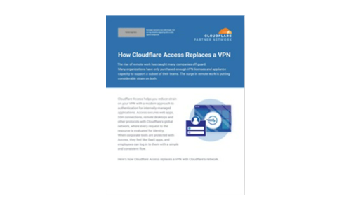 Comment CloudFlare Access remplace un VPN