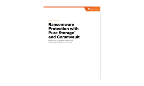 Protection des ransomwares avec Pure Storage® et Commvault