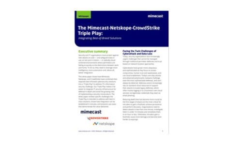 Le triple jeu Mimecast-netskope-Crowdstrike